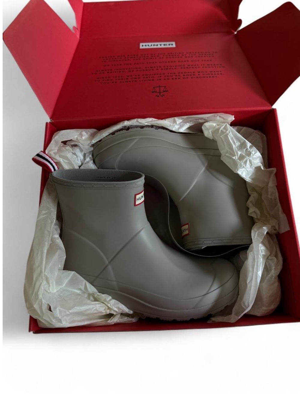 Hunter Short Women’s Rain Boots in Gray
